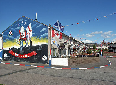 Reiseführer Belfast - Wandbild in der Shankill Road