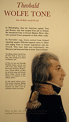 Theobald, Wolfe Tone - im French Armada Exhibition Centre im Bantry House in Bantry