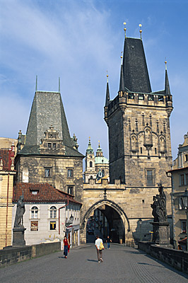 Prag: Kleinseitner Br�ckenturm