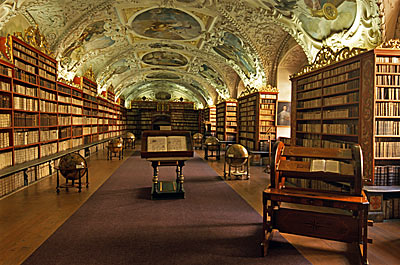 Prag: Bibliothek im Kloster Strahov