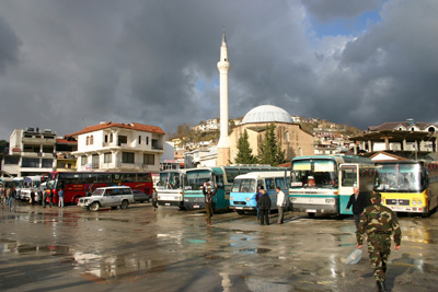 Im Zentrum von Berat, Albanien