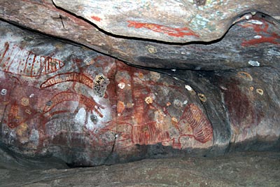 Australien - Höhlenmalerei der Aborigines