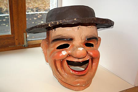 Belgien - Malmedy - Maske im Karnevalsmuseum
