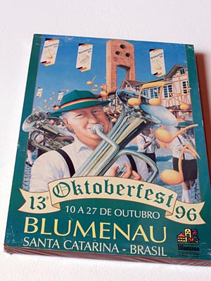 Brasilien - Plakat in Blumenau