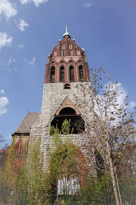 Turm der Bethanienkirche in Weißensee, Berlin