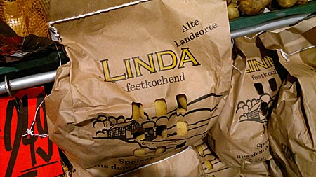 Linda-Kartoffeln abgepackt