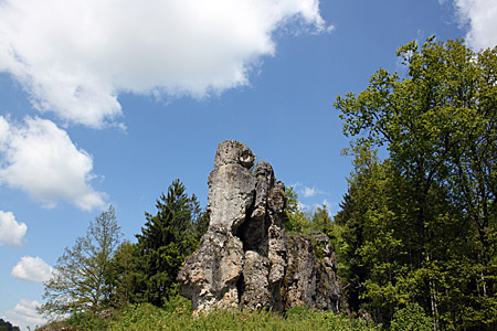 Oberfranken - Felsformationen bei Huppendorf