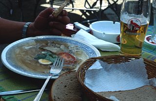 Deutschland / Franken / Bier mit Sülze