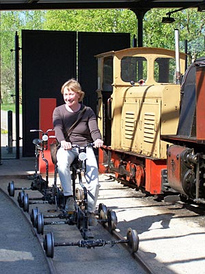 Brandenburg - Schienenfahrrad, Ziegeleipark Mildenberg