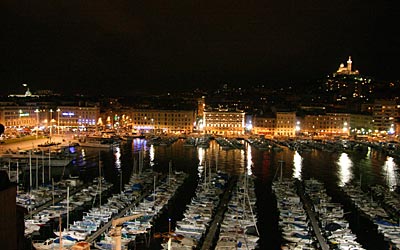 Marseille - Blick über den Alten Hafen und die Stadt