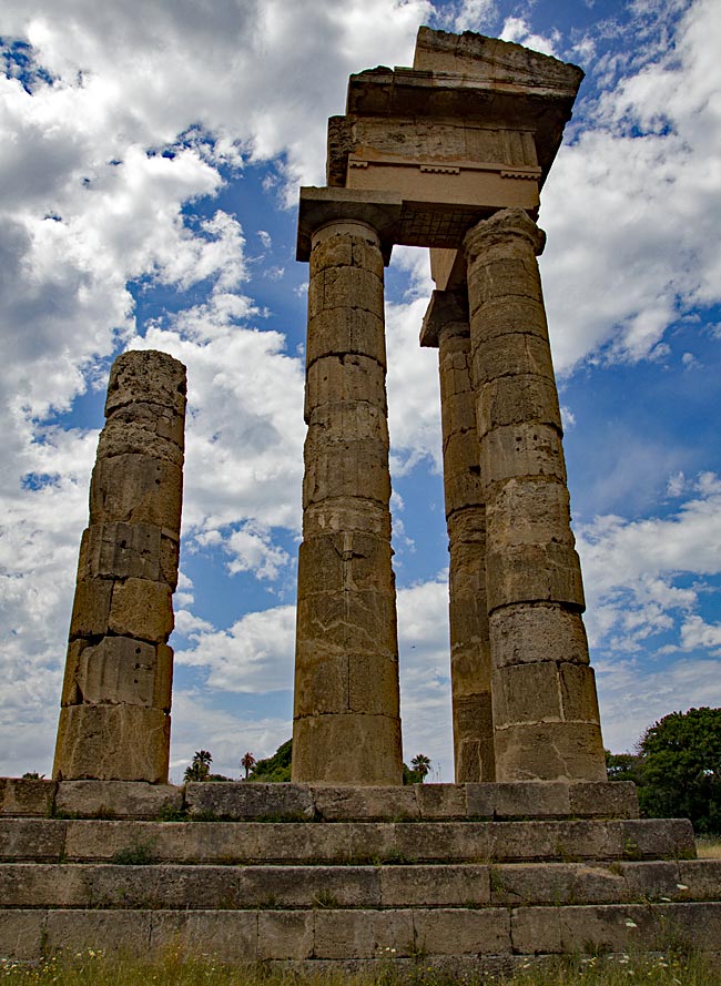 Rhodos Stadt - Apollon-Tempel auf dem Monte Smith