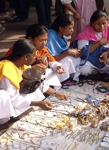 Indien / Kalkutta / Schmuckstand