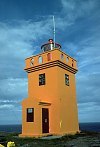 Leuchtturm von Raufarh�fn im Norden Islands