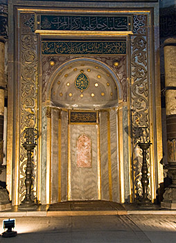 Mihrab in der Hagia Sophia, Istanbul