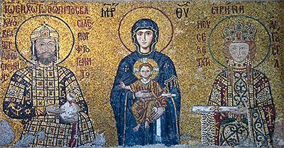 Mosaik in der Hagia Sophia, Istanbul