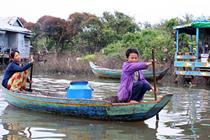 Kambodscha Angkor Boote