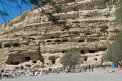 Matala, wo dem Mythos nach Zeus an Land ging