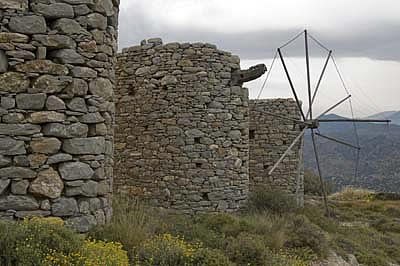 Windmühlen auf Kreta