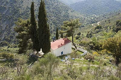 Kirchlein am Rande der Lassithi-Hochebene (Kreta)