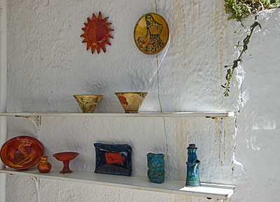 In der Marktgasse von Matala, Kreta