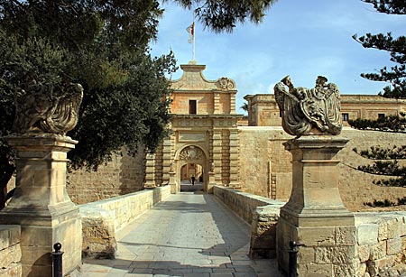 Malta - Mdina - altes Stadttor