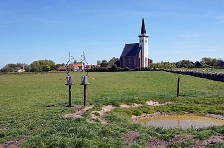 Niederlande - Texel - Kirche in Den Hoorn