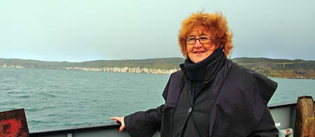Nordirland - Rathlin Island - Storytellerin Liz Weir