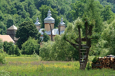 Polen - Waldkarpaten - Kirche in Dobra Szlachecka an der San-Route