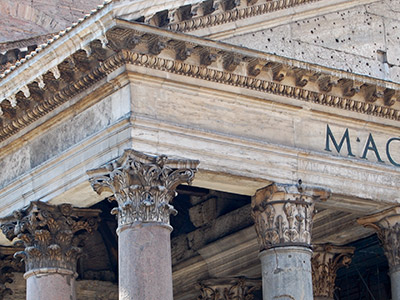Pantheon (Detail) in Rom