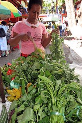 Seychellen - Markt auf der Hauptinsel Mahé 