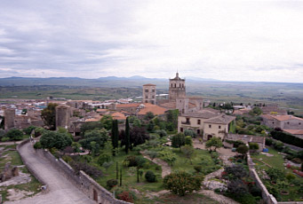 Spanien Extremadura Blick auf Trujillo