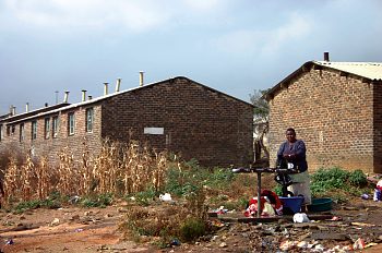 Südafrika Soweto Baracken