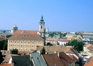 Ungarn Eger Stadtansicht
