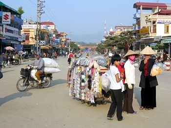 Vietnam Straßenszene Dien Bien Phu