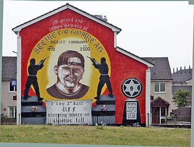 Reiseführer Belfast - Wandbild in der Shankill Road