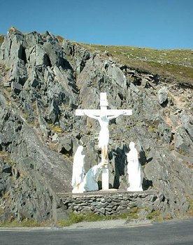 Irland / Slea Head / Christusstatue