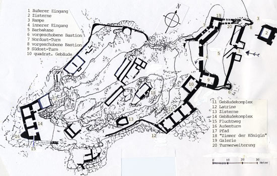 Plan Burg Kantara, Nordzypern