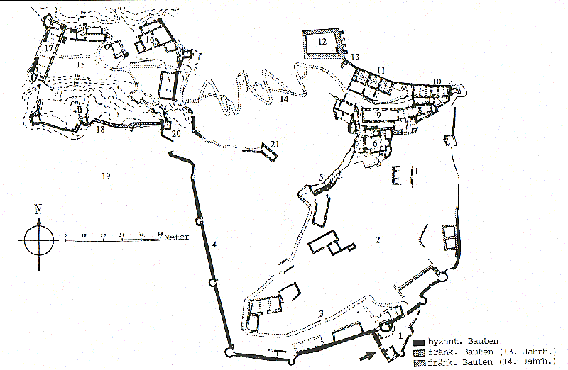 Plan von St. Hilarion