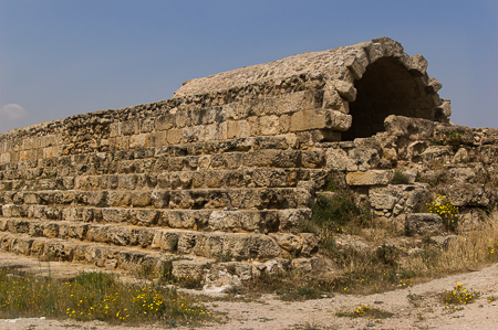 Die Ruinenlandschaft von Salamis: Blick auf die Badeanlagen