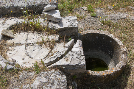 Die Ruinen von Salamis: Die Reste einer Ölmühle