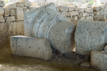 In der Ausgrabungsstätte von Soli: das Theater aus dem 2. Jh. n. Chr.