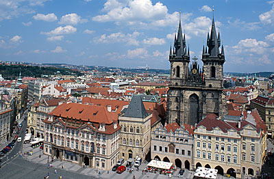 Prag: Blick auf die Teynkirche
