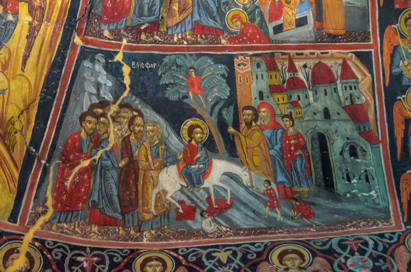 Fresken in der Georgskirche in Shipska