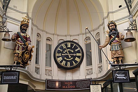 Australien - Melbourne Innenstadt - Royal Arcade, die Figuren von Gog und Magog