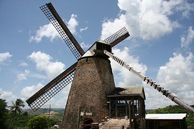 Barbados - Morgan Lewins-Windmühle im Inselbezirk St. Andrew