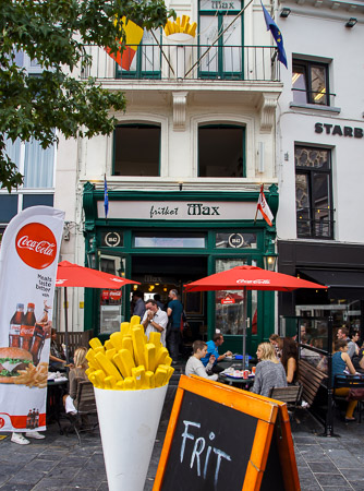 Antwerpen: Fritten gehören zum Stadtbild