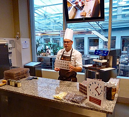 Belgien - Brügge in Flandern - Im Schokoladenmuseum stehen kalorienreiche Verführungen im Mittelpunkt