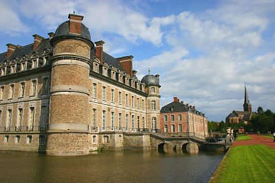 Belgien Hennegau Wasserschloss