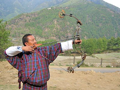 Bhutan Bogenschütze