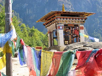 Bhutan Gebetsfahnen